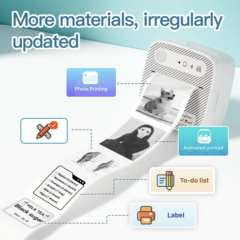 Inkless Mini Sticker Printer